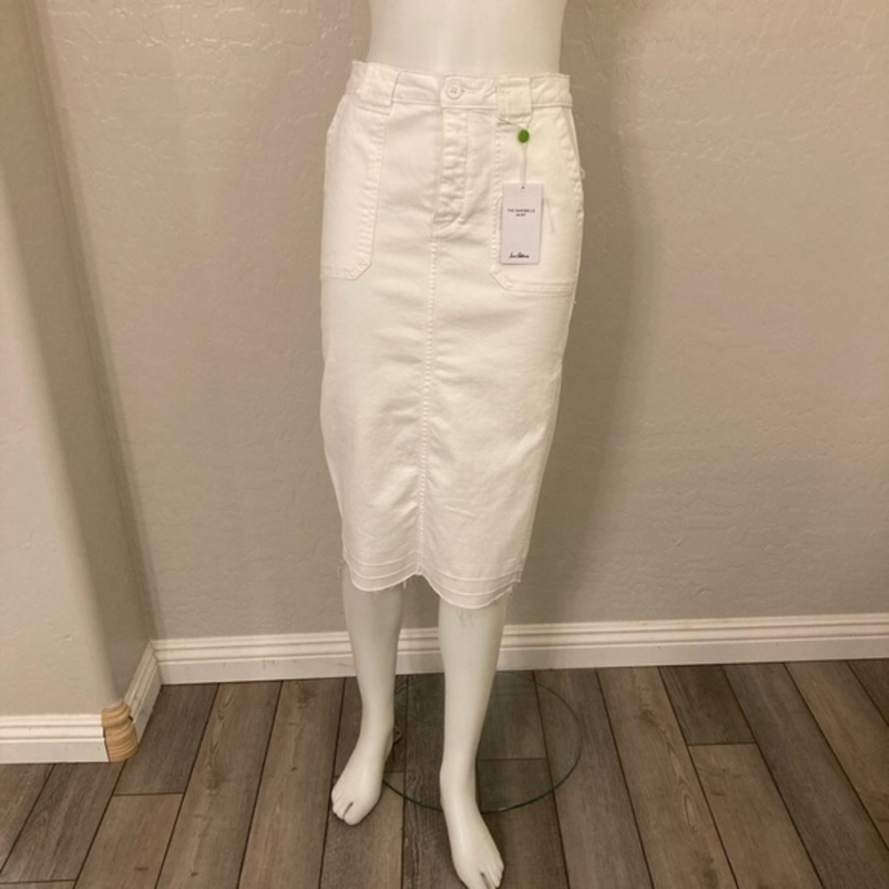 Sam Edelman The Maribelle Skirt White Denim Size 4/27